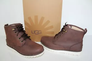 UGG Australia 1003165 BR 6 Jungen Ahorn Wildleder Schnürstiefel Lammfell Schuhe braun 6 - Bild 1 von 9