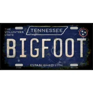 Etiqueta de placa de metal novedoso Bigfoot Tennessee - Imagen 1 de 1
