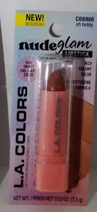 1 LA Color Nude Glam LIPSTICK Rich Creamy Moisturizing One Swipe Color OH TEDDY - Picture 1 of 1