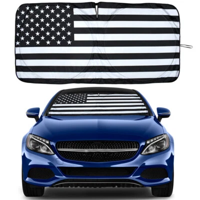 Accesorios para Chevrolet Corvette Parabrisas Delantero Parasol Cubierta Bandera de Estados Unidos Foto 1 de 4