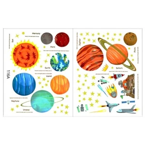 Attractive Wall Sticker showcasing Planet Star Space Design for Home Decor - Picture 1 of 6