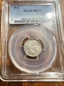 1912 Barber Dime PCGS 62 Free Shipping USA Only (48)