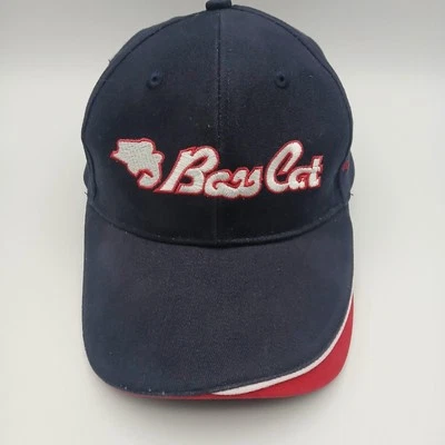 Bass Cat Boats Team Trails Tournaments Hat Fishing Cap Strapback Blue Red Script - Image 1 of 4