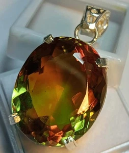 Alexandrite Colour Change Oval Cut Pendant 51.35 Ct Natural Gemstone Certified - Picture 1 of 11