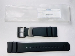 Seiko Prospex Genuine Silicone Band Strap R024011M0 Color Black 22mm New - Picture 1 of 8