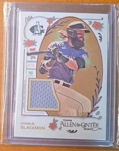 2024 Topps Allen & Ginter Relics #AGR-CB Charlie Blackmon Colorado Rockies - Picture 1 of 2
