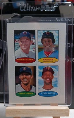 2023 Topps Heritage Carew Killebrew Correa Buxton 1974 Stamps Insert #74BS-5-8 - Image 1 of 2