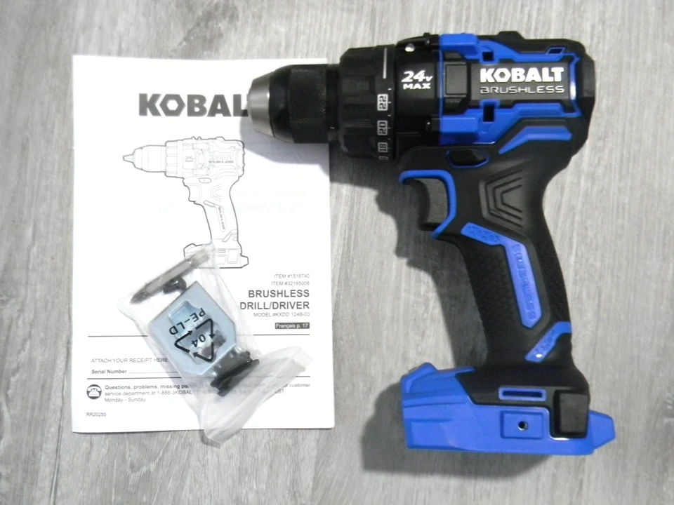 NEW KOBALT XTR 24V Max 24Volt 1/2" Brushless Drill/Driver KXDD 124B-03 - Image 1 of 1