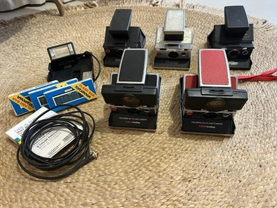 Gros Lot de polaroid sx70 Fonctionnels Et Non Fonctionnels Et Autres Produits - Photo 1/4