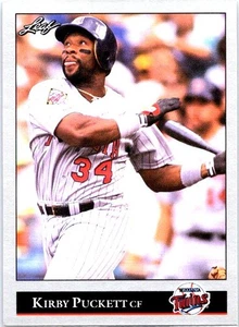 1992 Leaf #98 Kirby Puckett Minnesota Twins Baseball Card - Picture 1 of 2