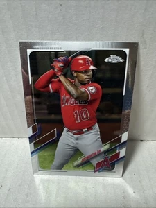 Topps 2021 cromo refractor verde/9 Justin Upton #201. - Imagen 1 de 2