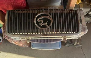 1987-1988 Mercury Cougar Front UPPER Radiator Bumper Grille Cover Gray & Chr OEM - Picture 1 of 8