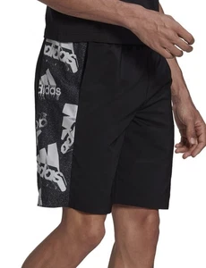 Adidas Essentials BrandLove Woven Shorts mit Taschen Herren schwarz Größe Medium - Bild 1 von 10