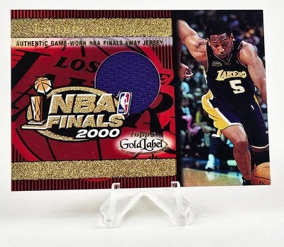 Robert Horry 2000-01 Topps Gold Label NBA Finals Home Game Jersey #TT3A Lakers - Image 1 of 4