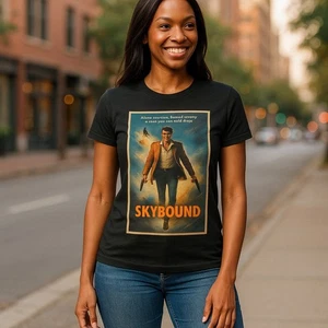 Camiseta gráfica Skybound - Estilo póster de película vintage, noches de cine, amantes del cine - Imagen 1 de 58