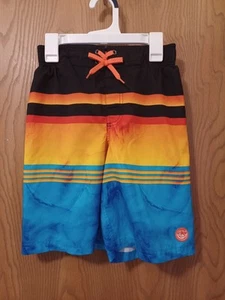 Boys ZEROXPOSUR striped Swim Shorts Size Small-8 - Picture 1 of 7