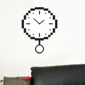 Acrylic Wall Clock Wall Art Non Ticking Versatile Creative Mosaic Silent - Picture 1 of 7