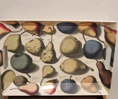 John Derian for Target Pear Melamine Large Handled Serving Tray Fall Fruit NEW - Image 1 of 4