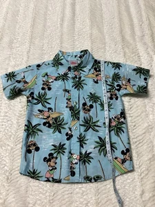Disney Junior Mickey Hawaii Hemd mit Knopfleiste Strandmotiv Jungen 3T-Shirt - Bild 1 von 6