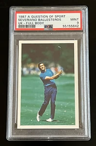 1987 A QUESTION OF SPORT SEVERIANO BALLESTEROS ROOKIE PSA 9 POP 5 NONE HIGHER - Bild 1 von 5