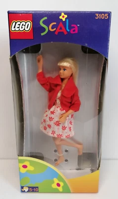 Lego Scala 3105 Emma in Flower Dress Poupée Vintage Doll - 1998 Neuf New - Photo 1/4