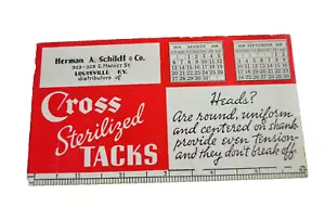 Secador de tinta de papel CRUZ TACHUELAS ESTERILIZADAS Schildt & Co. Louisville, KY De colección 1939 - Imagen 1 de 2