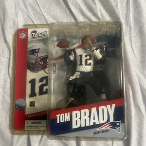 Camiseta McFarlane Sports Picks Tom Brady Patriots 2005 Serie 11 Blanco NUEVA Error Re - Imagen 1 de 4