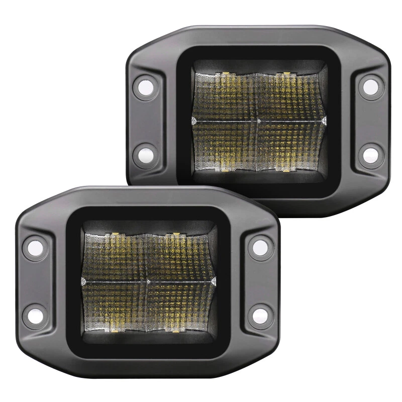 Go Rhino 750400321FCF for Xplor Blackout Series Cube LED Flood Light Kit (Flush - Image 1 of 4