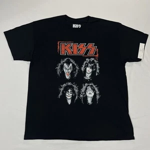 Kiss Tour Tee T-Shirt (Band Members Gene-Paul-Ace-Peter) New With Tags -Size XXL - Picture 1 of 7