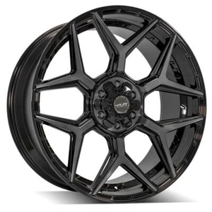 4PLAY Wheel 24x10 6x135 + 6x139.7 GM Chevy RAM 4P06 Black Wheel (1) - Picture 1 of 5