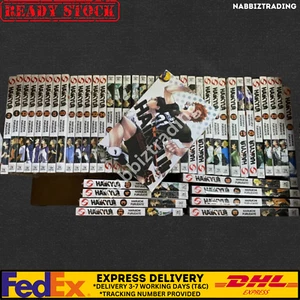 Nuovo set completo manga HAIKYUU VOL 1-45 versione inglese Haruichi Furudate - spedizione veloce - Foto 1 di 9