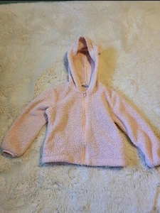 Cartwheels Charlie Page Full Zip Faux Fleece Hooded w/ Ears Jacket Girls Sz 4t - Picture 1 of 7