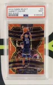 Panini Select Concourse Jarrett Culver Red Wave Prizm 2019-20 PSA 9 como nuevo - Imagen 1 de 2