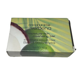 BBW Moisture Rich Cleansing Bar Soap Coconut Lime Verbena 1.5oz - NEW IN BOX