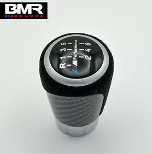 Performance CF Alcantara Shift Knob for BMW E-Chassis 1 3 5 6 7 Z 8 M Series - Picture 1 of 7