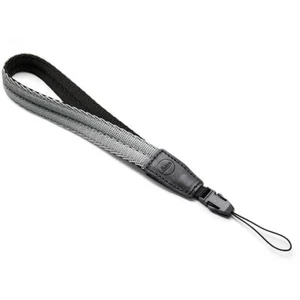 19683 Official Leica "for Leica SOFORT" Wrist Strap "Black x Light Gray" New - Picture 1 of 2