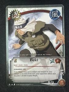 Naruto CCG 130 Baki Unlimited Curse of the Sand Non Foil Rare NM - Picture 1 of 2