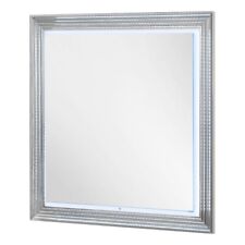 Global Furniture USA Ylime White Marble Mirror With Led