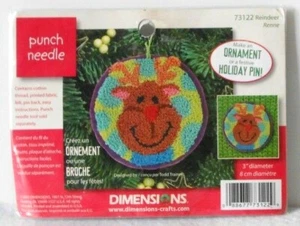 #73122 DIMENSIONES ""RENO"" AGUJA PUNZÓN ADORNO DE NAVIDAD O KIT DE PINES - ¡NUEVO EN PAQUETE! - Imagen 1 de 2