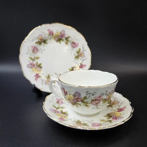 Vintage Coalport Fine Bone China "Marilyn" Tea Cup Saucer & Side Plate Floral - Picture 1 of 21