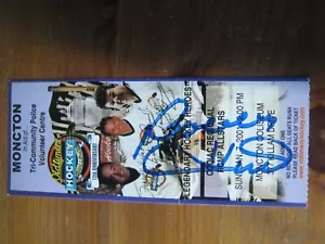 Bobby Hull Autograph 2001 Old-Timers Hockey Challenge Moncton ticket stub YH5 - Picture 1 of 3