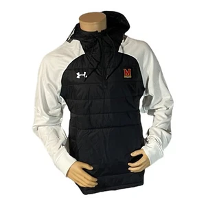 $150 NEW Under Armour MARYLAND TERRAPINS Puffer Hoody Jacket Medium 1365933 - Picture 1 of 5