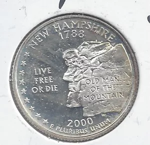2000 S Silver NEW HAMPSHIRE Proof Quarter - 90% Silver - Picture 1 of 2