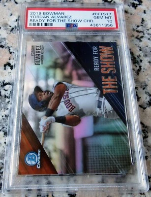 YORDAN ALVAREZ 2019 Bowman Chrome Rookie Card RC PSA 10 GEM MINT Astros Champs🔥 - Image 1 of 3