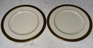 Lenox Presidential Collection Tuxedo 8 3/8” Bread & Butter Plates Lot Of 2 - Picture 1 of 9
