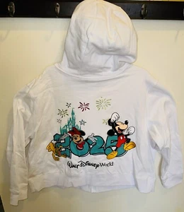 NEW NWT 2025 Disney World Embroidered Mickey Adult ZIPPER Hoodie 2XL - Picture 1 of 19