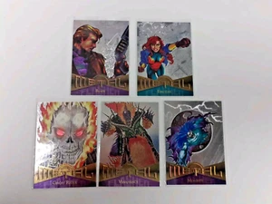 1995 Fleer Marvel Metal 59 57 60 63 62 MCU Trading Card Power Grid NM - Picture 1 of 4