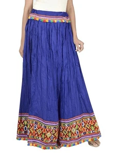 Boho Gypsy Old Kuchi Embroidery Banjara Skirt Tribal Ethnic Embroidered Skirt 02 - Picture 1 of 5
