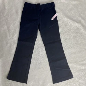 IZOD School Uniform Pants Girls Sz 5 Navy Blue Slim Stretch NWT - Picture 1 of 12