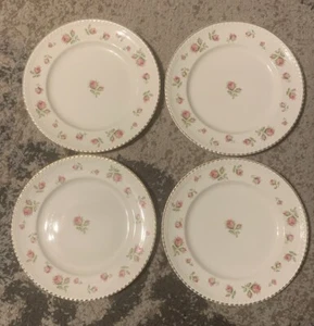 Johnson Bros - Old English Red Rose Speiseteller mit Goldrand - 4er Set - Bild 1 von 4